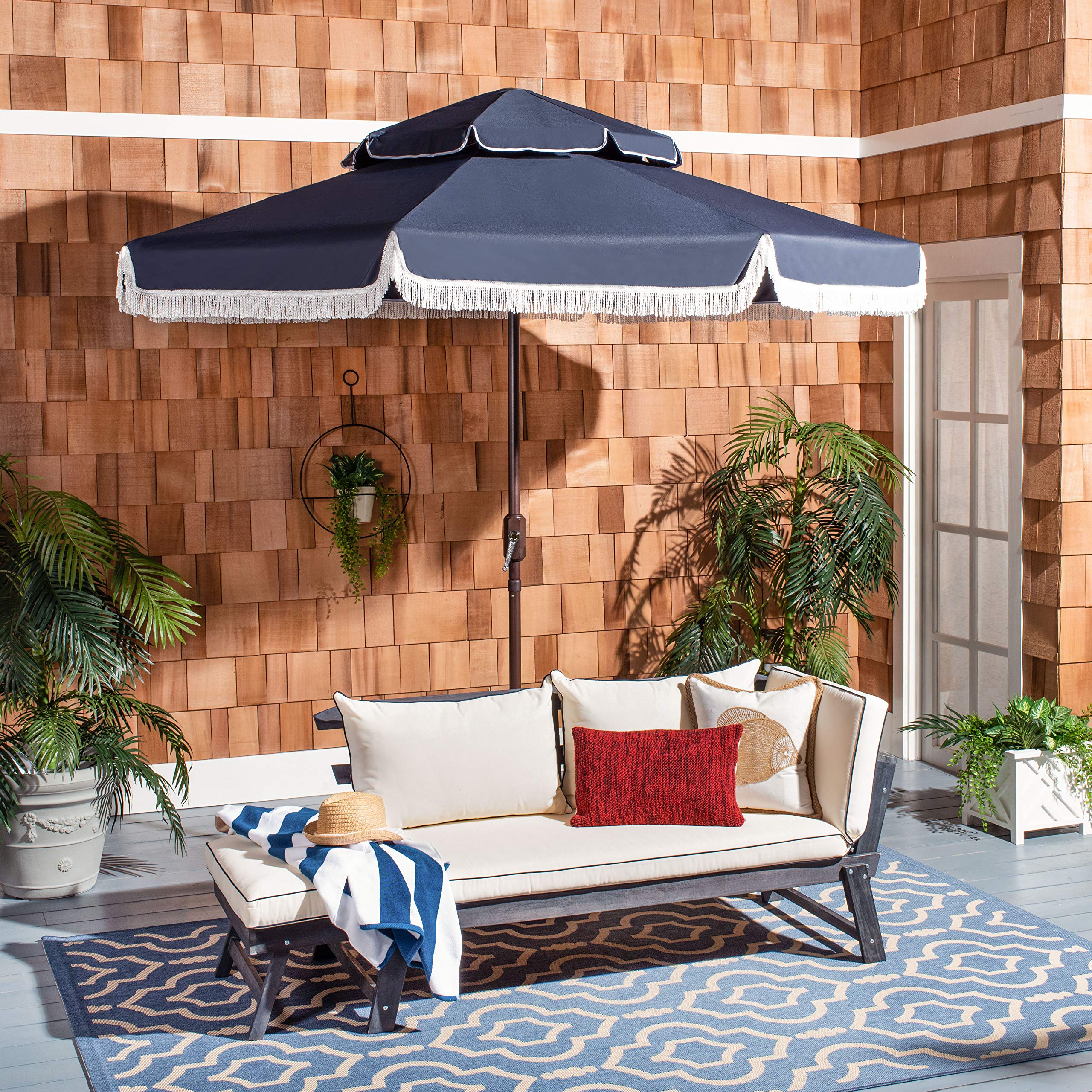 Amazon.com : SAFAVIEH Outdoor - Milan 9-Foot Double-Top Patio